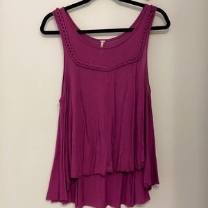 High low raw hem Free People tank top